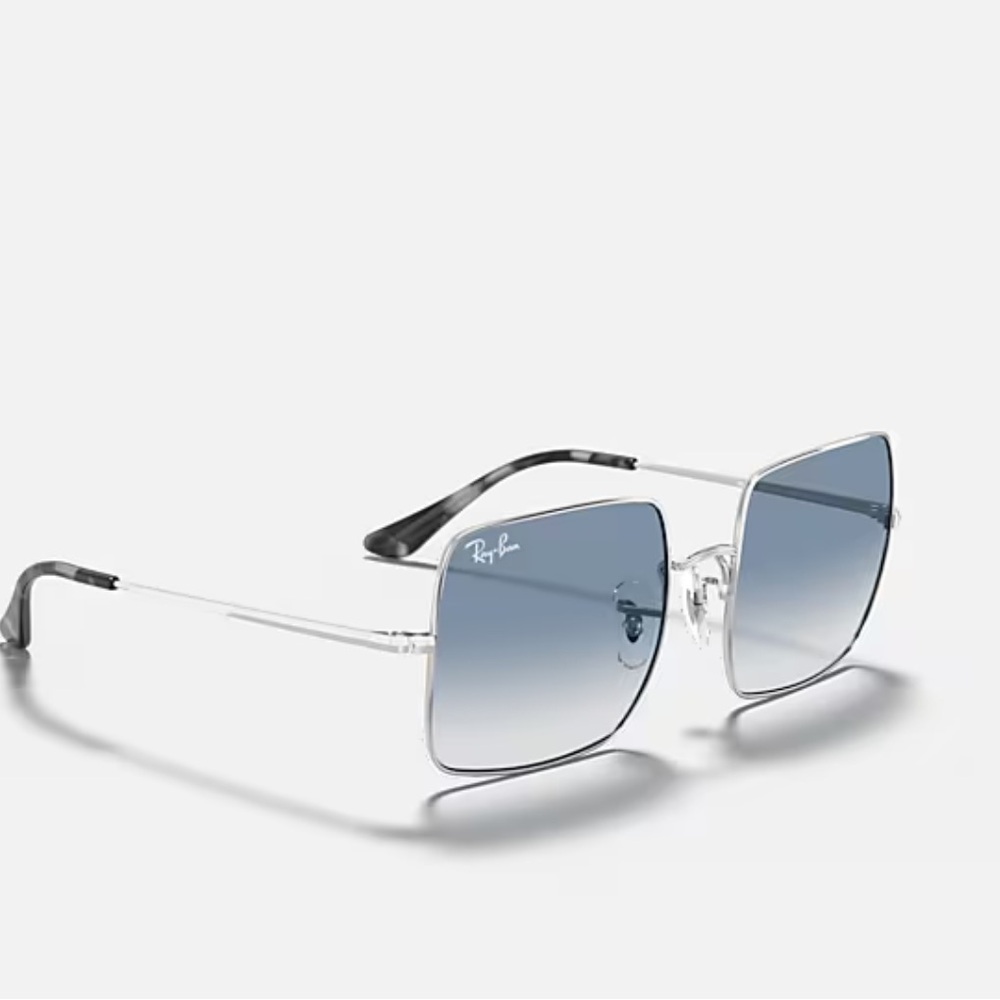 Ray-Ban Unisex RB1971 54mm Sunglasses Silver Frame with Blue Lenses - Picture 6 of 10